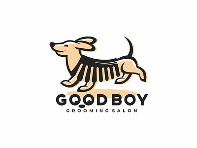 GoodBoy- grooming salon brand brandidentity branding design font identity illustration logo logotype