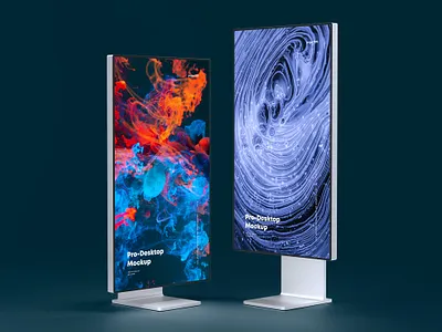 Pro XDR 6K Desktop Mock-up 6k apple design desktop development imac design imac template isometric macbook mac macbook mock up mockups pro pro xdr 6k responsive screen showcase ui ux xdr