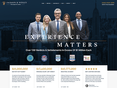 Law Firm Landing Page attorney hero image jury landing page law law firm law office lawyer ui ux web design