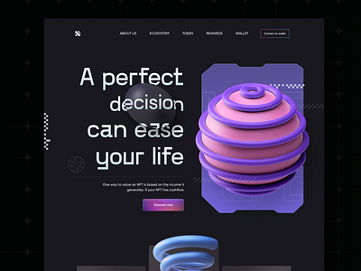 NFT gallery: website deisgn blockchain creative cryptocurrency design minimal nft product token ui ux website