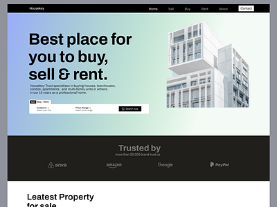 Real estate website Design clean design home page homepage design landing page design real estate website real estate website design website design