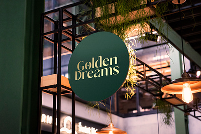 Golden Dreams - Logo by Brandall Agency branding cosmetic golden graphic design logo moon motion graphics