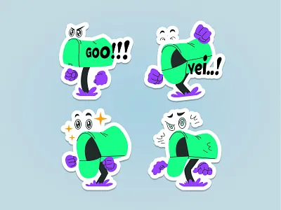 Emailling characters set box branding character design emailling flat illustration logo message ui vector