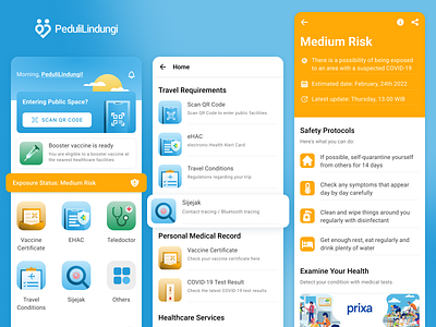 Case Study: Sijejak—Contact Trace Feature alert app bottom sheet case study component contact tracing covid design exposure icon indonesia interface medical pedulilindungi teledoctor trace ui ux