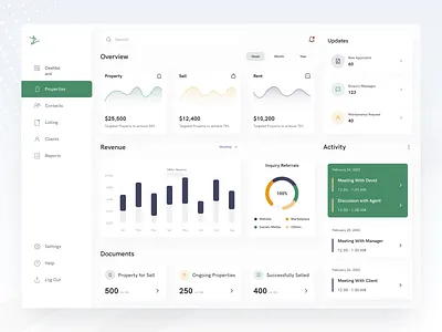 Real Estate Property Management Dashboard apartment buy clean dashboard design home jannat uiux map property management property owner real estate agency realestate rent sell ui ui design uiux ux web application webapp