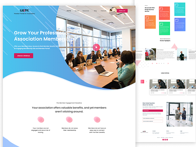 Grype - Member Portal for Association clean dashboard mobile app ui user interface ux