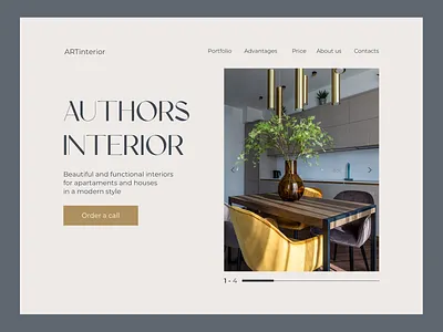 Interiors Design Studio Landing Page clean clean website concept design interface interior interior design landing landing page landing page design landingpage landingpagedesign minimal ui ux web web site design website website design