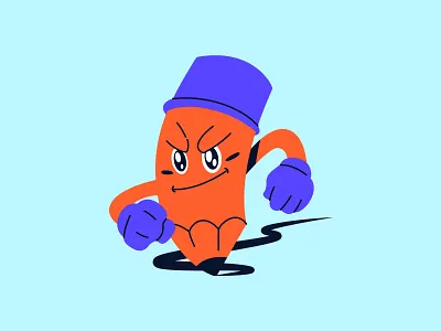 Pencil Character Illustration draw drawing flat illustration logo pencil
