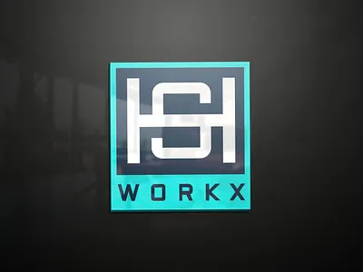 Business logo HS workx brand business logo graphic design logo logo design