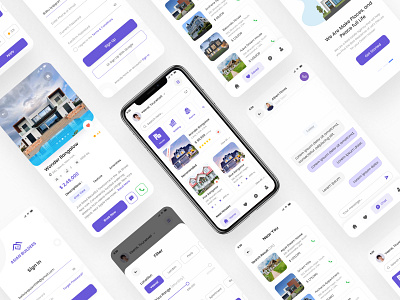 Asian Builders ( Real Estate App ) app app design appartment design house app logo mobile app product design property app design real estate app real estate app design residene app design ui ui design ux ux design