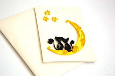 Quilling card 3d craft greet greetingcard handmade illustration logo paperart papermagicbyjr quilling