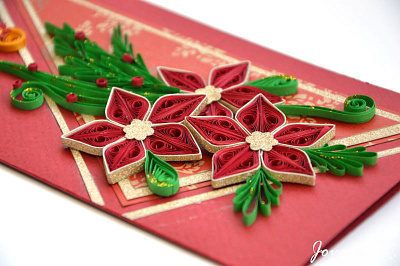 Quilling card christmascard craft fedrigonipaper greetingcard handmade illustration paperart papermagicbyjr quilling