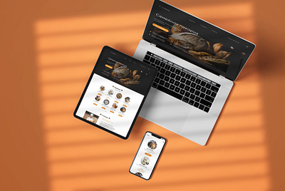 Landing page / Family Bakery branding design ui ux uxui