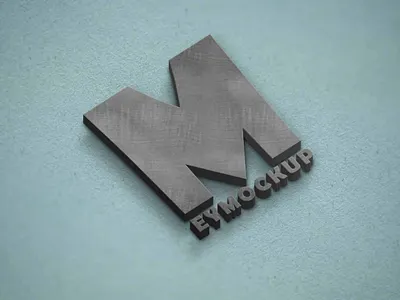 Free Alphabetic 3D Logo Mockup 3d alphabetic design free free mockup illustration latest logo mockup premium psd download psd mockup ui