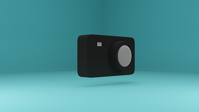 3D Illustration of Smartphone's Camera Icon 3d illustration modeling