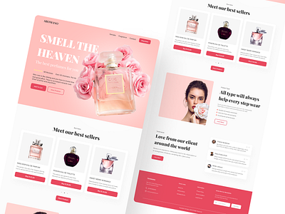 Smell The Heaven - Perfume Store app design heaven iphone perfume perfume shop perfume store responsive shop store ui user ux web webapp