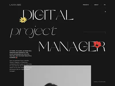 Digital Project Manager Portfolio Website 3d animation branding design ecommerce elementor website graphic design illustration landing page logo motion graphics ui web design website wordpress