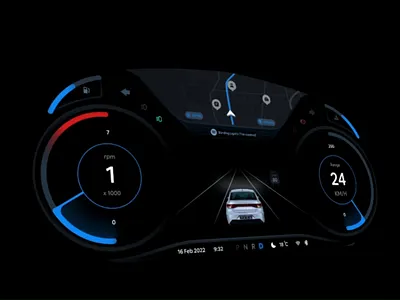 IKCO instrument cluster design car car dashboard car navigation design dotchallenge figma motion graphics ui uiux uix