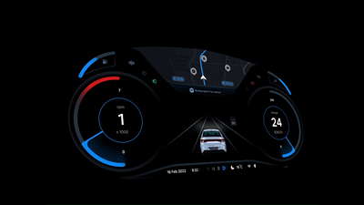 IKCO instrument cluster design car car dashboard car navigation design dotchallenge figma motion graphics ui uiux uix