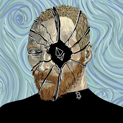 Crypto Gogh Avatar art avatar character design digital art digital paintingt drawing illustration nft