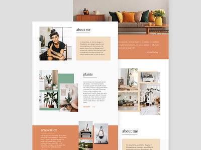 Anne Interior Designer architect concept design designer portfolio ux design uxui website