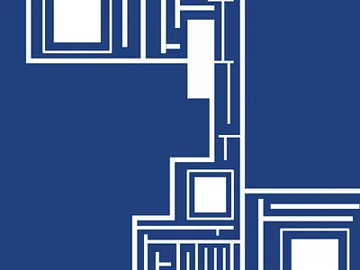 Focal Points 5 - Geometric Art abstract bauhaus graphic design illustration map maze visual design