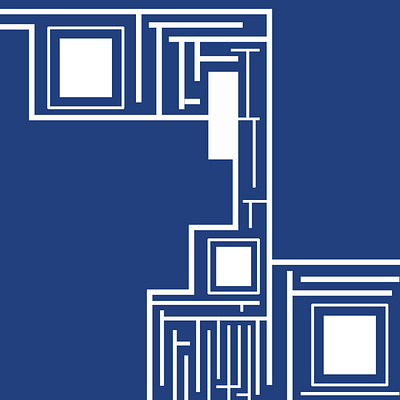 Focal Points 5 - Geometric Art abstract bauhaus graphic design illustration map maze visual design