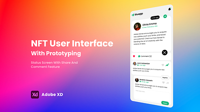 NFT | Custom Status Screen Concept UI adobe xd creative design iamfaysal interaction nft prototyping ui user interface ux xd