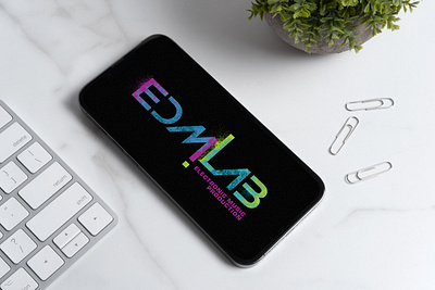 EDM.Labs Logo branding design digital collage digital photography graphic design illustration logo mixed media ui vector