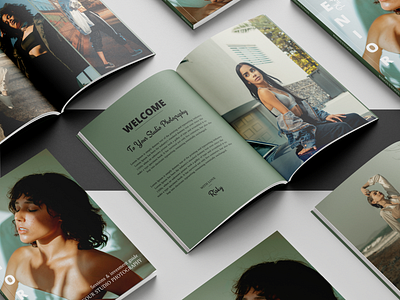 Senior Photography Magazine Template, Canva Apps. branding canva canva app canva templates design graphic design magazine new clients photography photoshoot pricing list senior photographer studio photo templates welcome guide