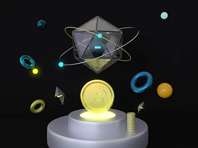3D Cryptocurrency 3d animation art branding concept design graphic design illustration logo motion graphics ui vector