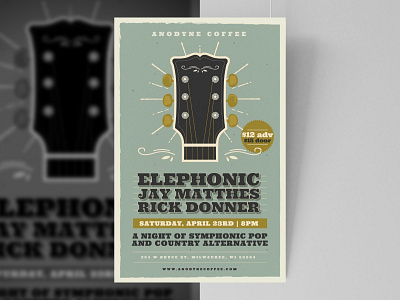 Elephonic Poster design illustration layout poster