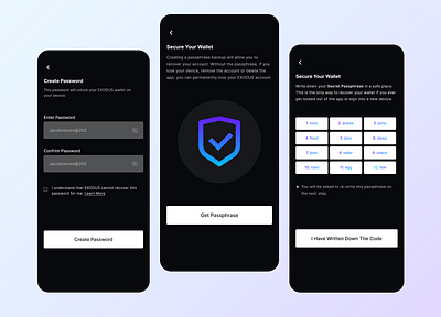 Wallet Design - Secure appdesign crypto cryptowallet swapapp ui ux wallet walletdesign