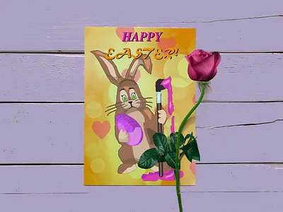 Easter vector set bundle design easter easter bunny easter egg holiday art illustration mini set paint with brush vector set