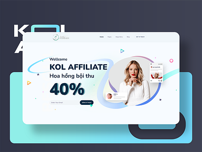 BeSoul KOL 1 Landing Page branding graphic design landing page ui ux xd