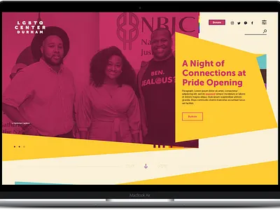 LGBTQ Center of Durham graphic design ui web design