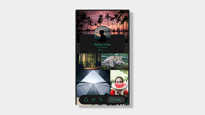 Social Media User Profile (DailyUI #006) 006 app dailyui design graphic design ui