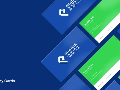 Prairie Industrial L.L.C. Cards business business card card design designer figma illustrator industrial pipe shot small business vector