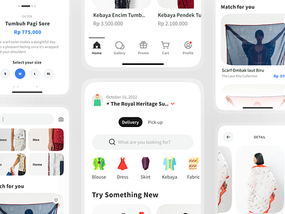Sejauh - Mobile App Design🍃 batik clothing concept e commerce ecommerce app fashion fashion app fashion brand ios mobile mobile app online store outfit sejauh shopping shopping app store ui wardrobe woman