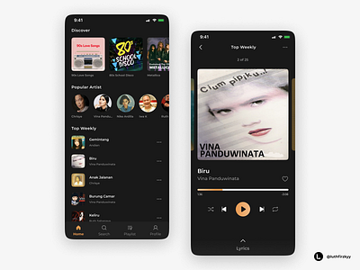 Music Streaming Mobile App mobile app mobile ui music musicapp musicmobileapp musicstreaming ui uidesign uiux uiuxdesign