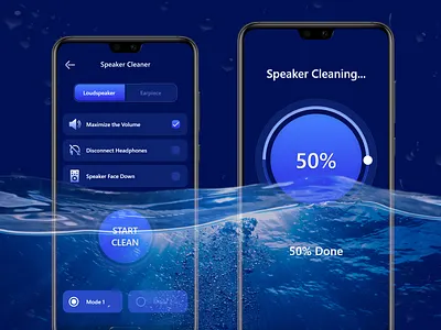 Speaker Cleaner app branding design icon logo typography ui ux
