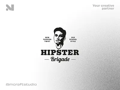 Hipster Man Portrait hipster man mark portrait vector