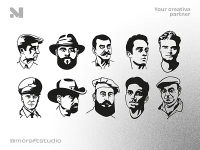 10 man portraits face man mark portrait