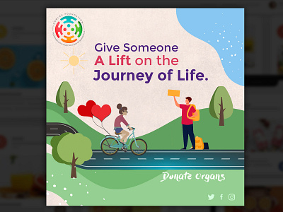 Social Media Post on Organ Donation design graphic design socialmedia