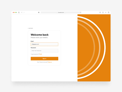 Log in page design login ui website