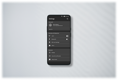 Settings (DailyUI #007) 007 dailyui design graphic design settings ui