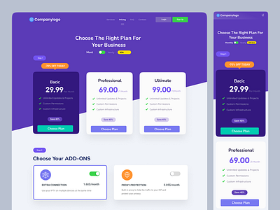 Pricing Table Design UI creative home page homepage pricing page ui pricing table pricing web page pricingtables product designer ui uiux user experience user interface ux webpage website website designer