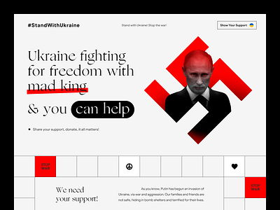 #StandWithUkraine design interface product service startup ui ux web