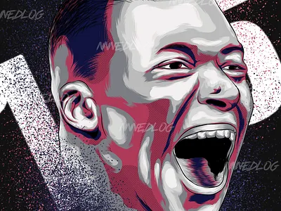 Kylian Mbappe 156 goal special | fan art art drawing football french illustration infinite painter mbappe nnnedlog psg sports design vector vector artist vector illustration