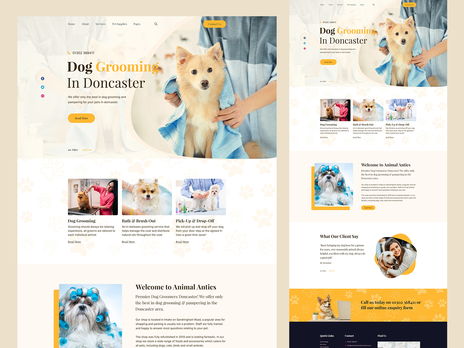 Example of Website Design Package – 10 Pages